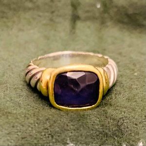 David Yurman Amethyst Noblesse ring